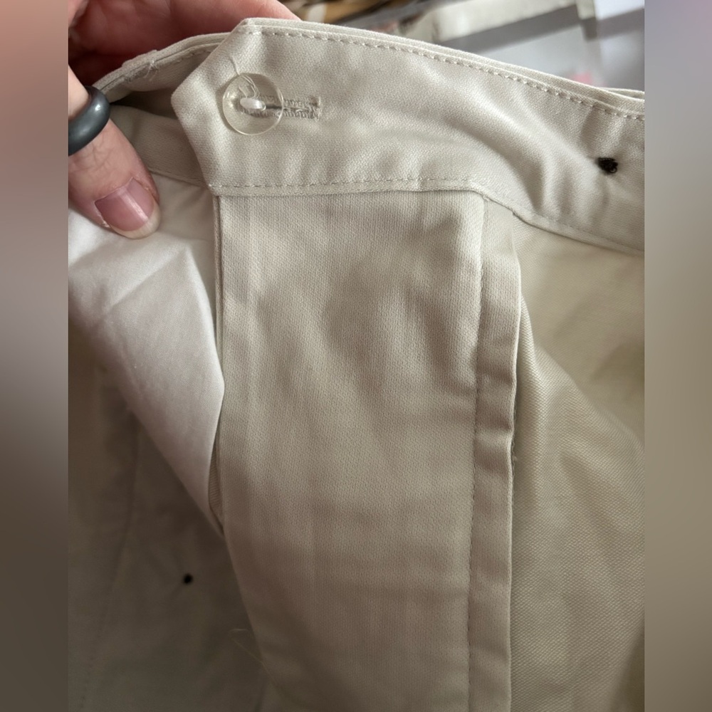 NWT Goodfellow 36x32 Khaki Trouser Pleated Front Slim Fit Stretch Casual Work - Picture 10 of 11